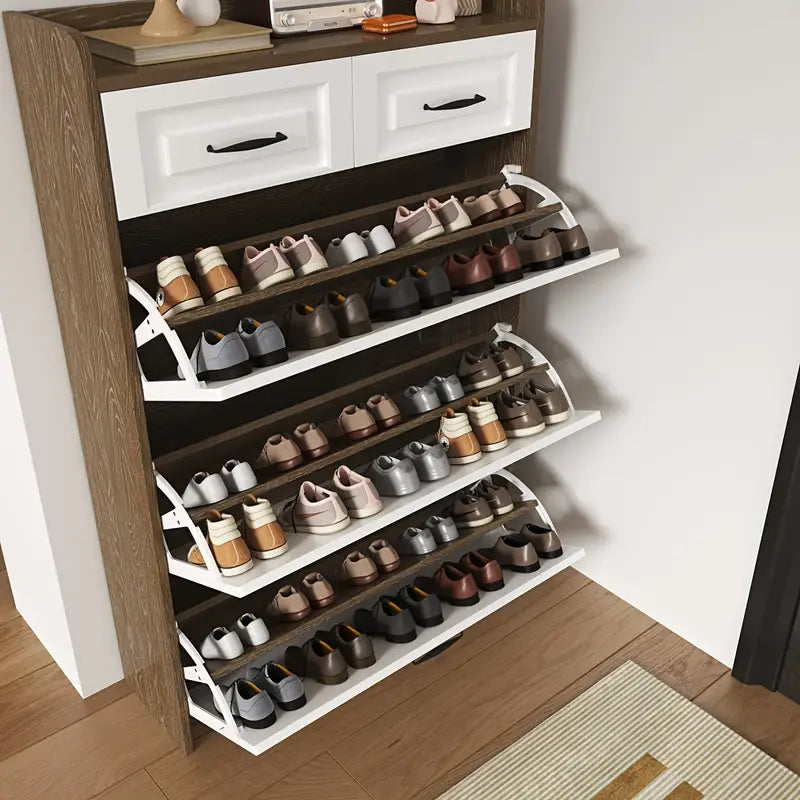 Elegant and Space-Saving Entrance Shoe Cabinet! ✨👞