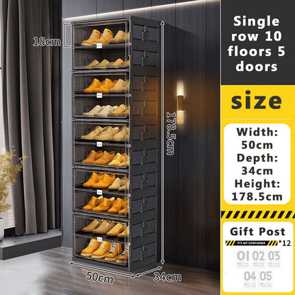 Premium Black Portable Shoe Protection Case