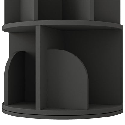 Yowos Rotating Bookshelf 360 Degree Storage Rack