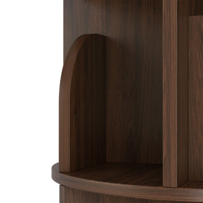 Yowos Rotating Bookshelf 360 Degree Storage Rack