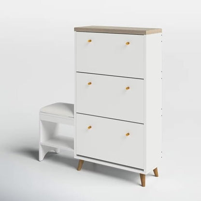 🥿✨ Shoe Cabinet with Chair – Elegance and Functionality in One Set! ✨🪑
