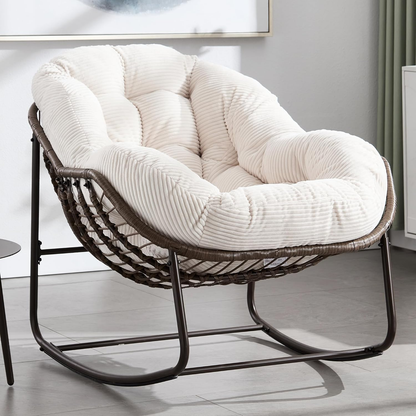 [CAILOVER]Rocking chair with cushion & free shipping