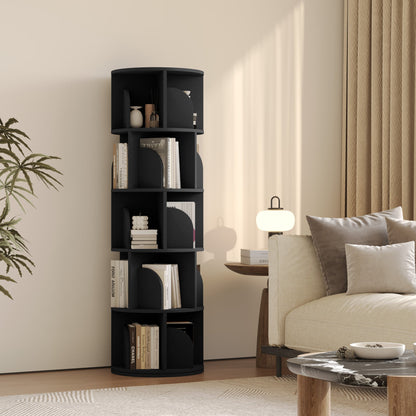 Yowos Rotating Bookshelf 360 Degree Storage Rack