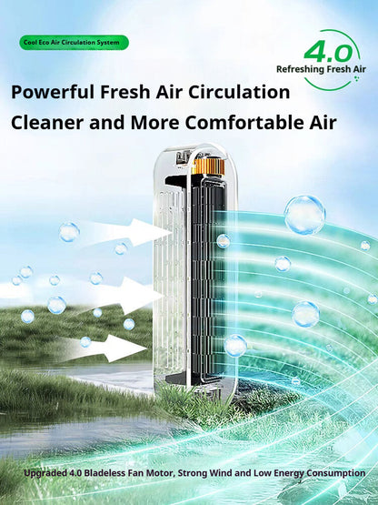 Intelligent bladeless fan chandelier & free shipping