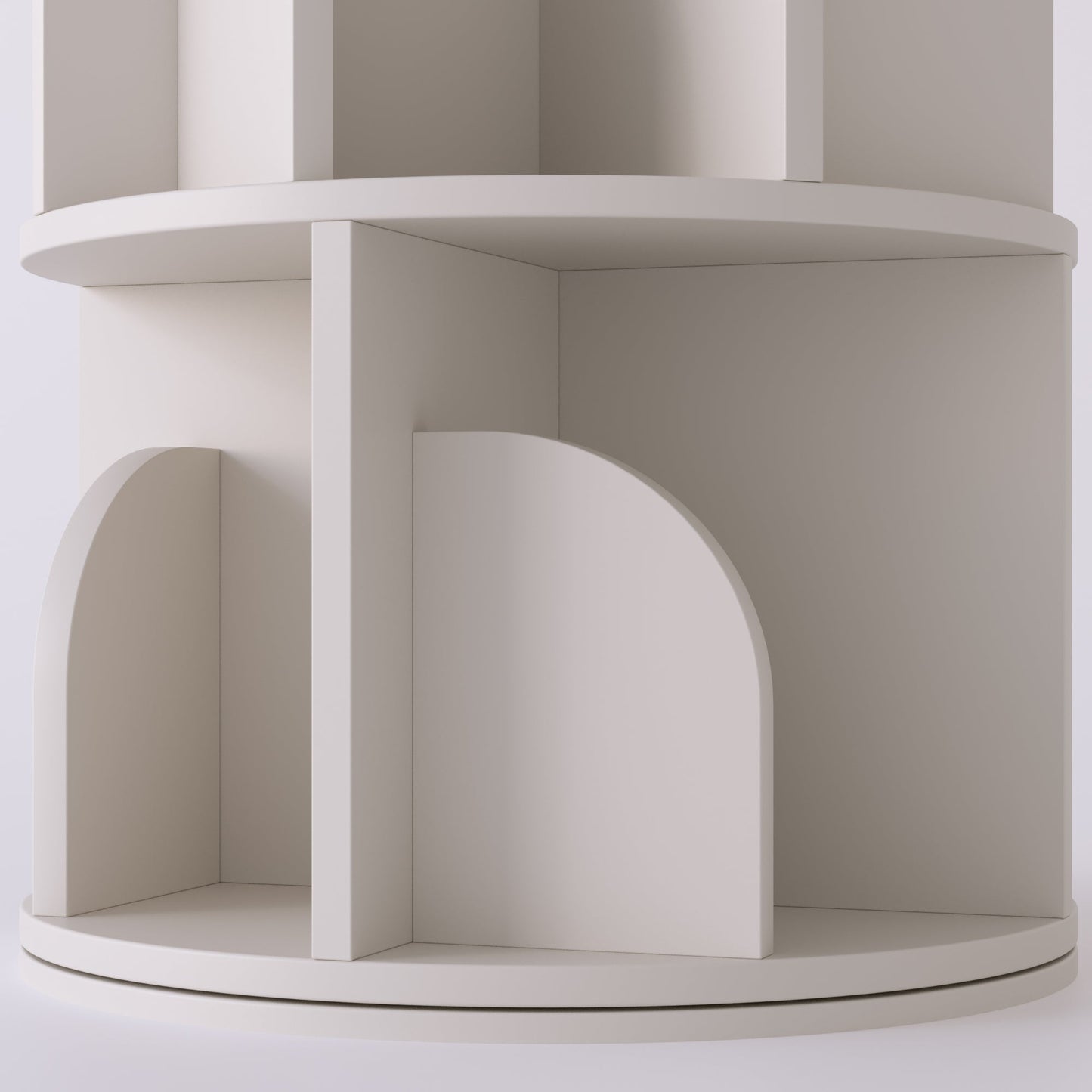 Yowos Rotating Bookshelf 360 Degree Storage Rack