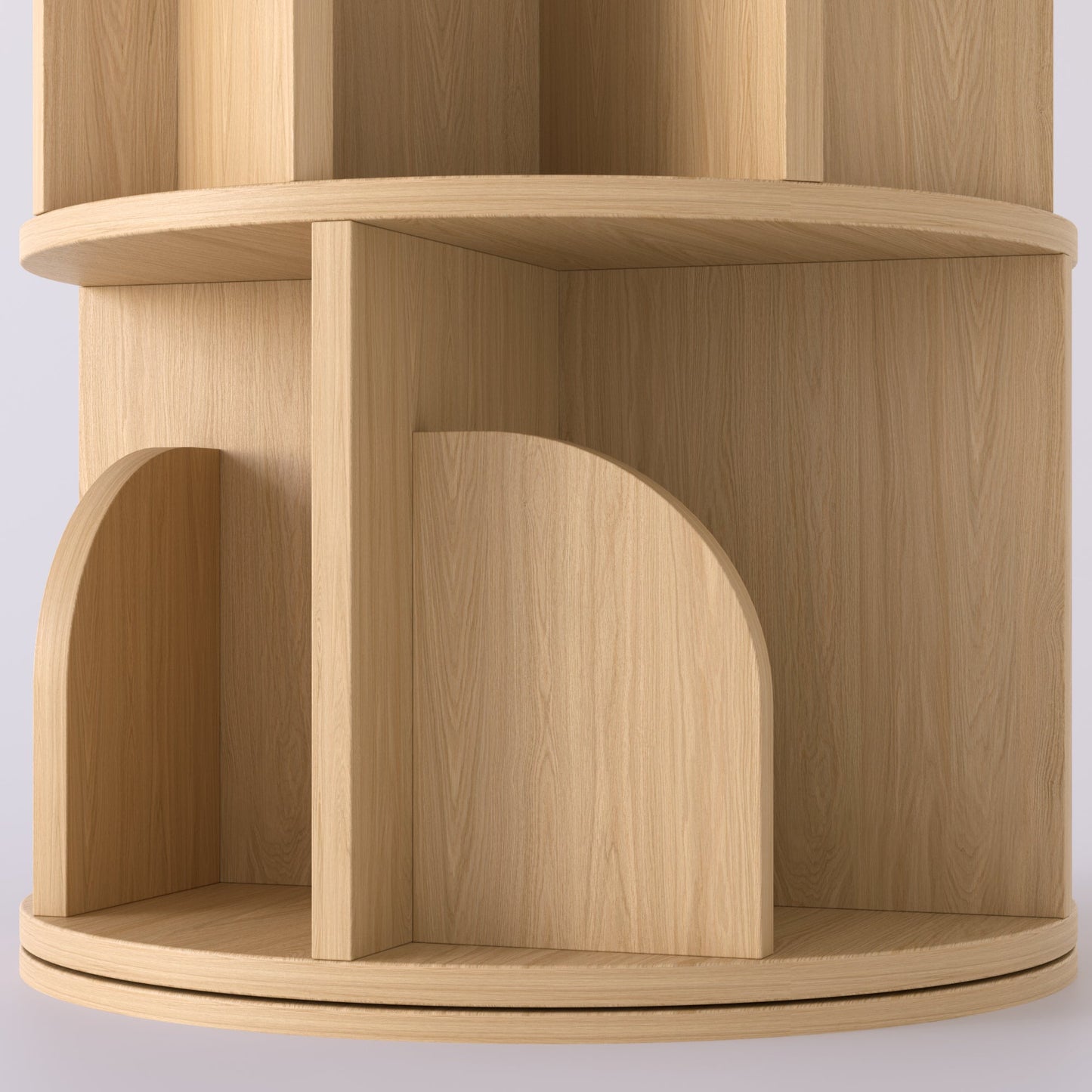 Yowos Rotating Bookshelf 360 Degree Storage Rack